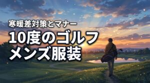 10度のゴルフで服装に迷うメンズへ！寒暖差に対応する着こなしとマナーを解説